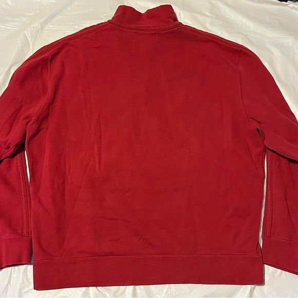 Polo By Ralph Lauren Pull Over Red 1/4 Zip Size Large - Picture 4 of 6